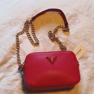 New Guess Los Angeles Noelle Purse Roman Red